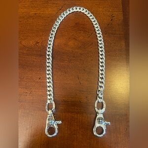 Chrome Hearts Wallet Chain 925 Silver Chain Cuban link 20 inch